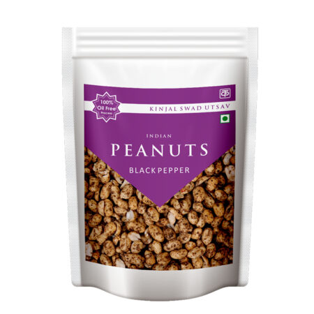 black pepper peanuts - 100% oil free processed nuts.