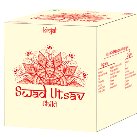 Swad Utsav Almond Chikki i is a traditional Indian sweet candy like brittle made with jaggery and almonds. This is vegan Product.